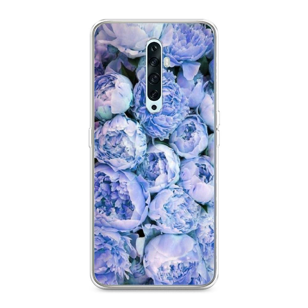 

Чехол Awog на Oppo Reno 2Z "Пионы голубые", Разноцветный, 251850-8