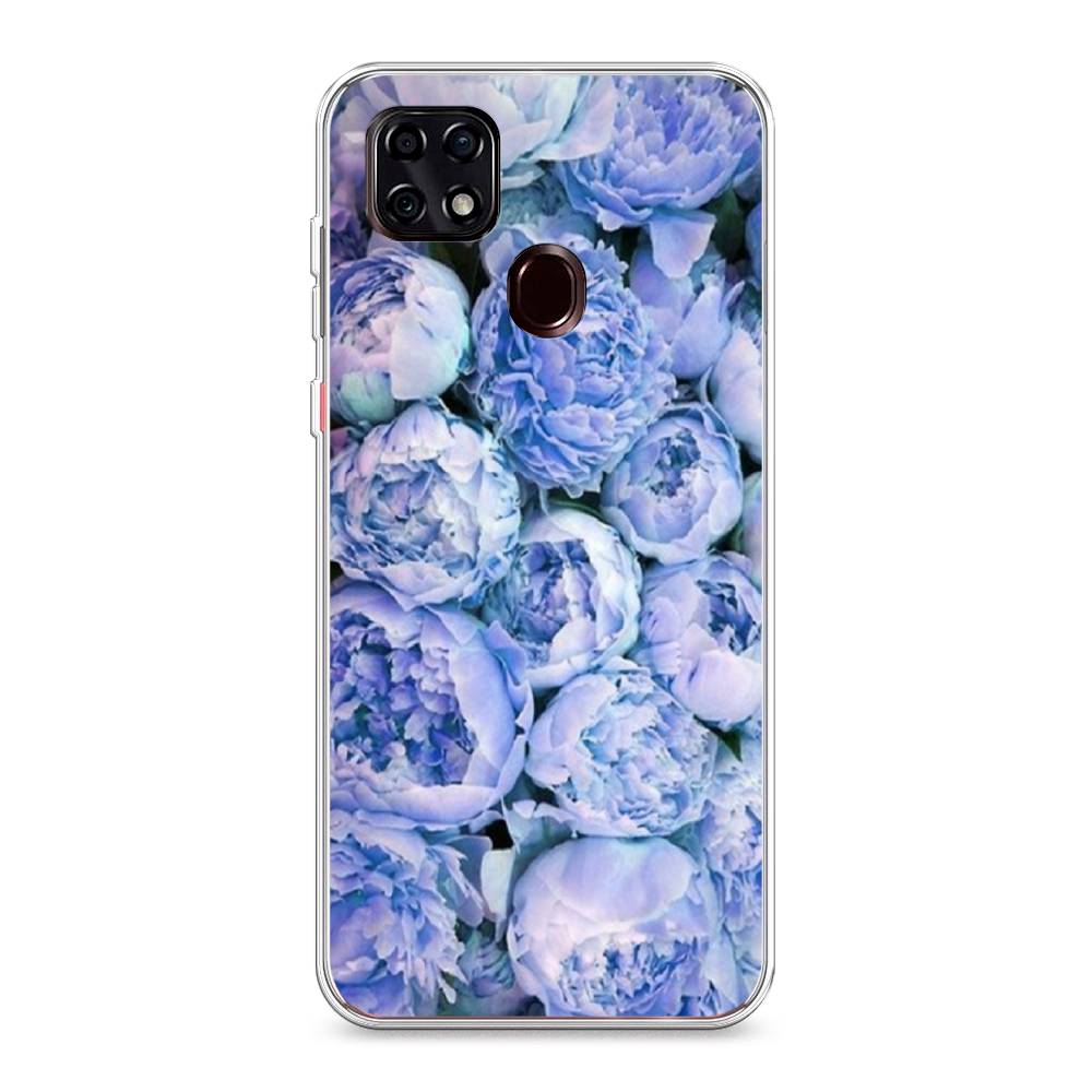 

Чехол Awog на ZTE Blade 20 Smart / ЗТЕ Блэйд 20 Smart "Пионы голубые", Разноцветный, 133550-8