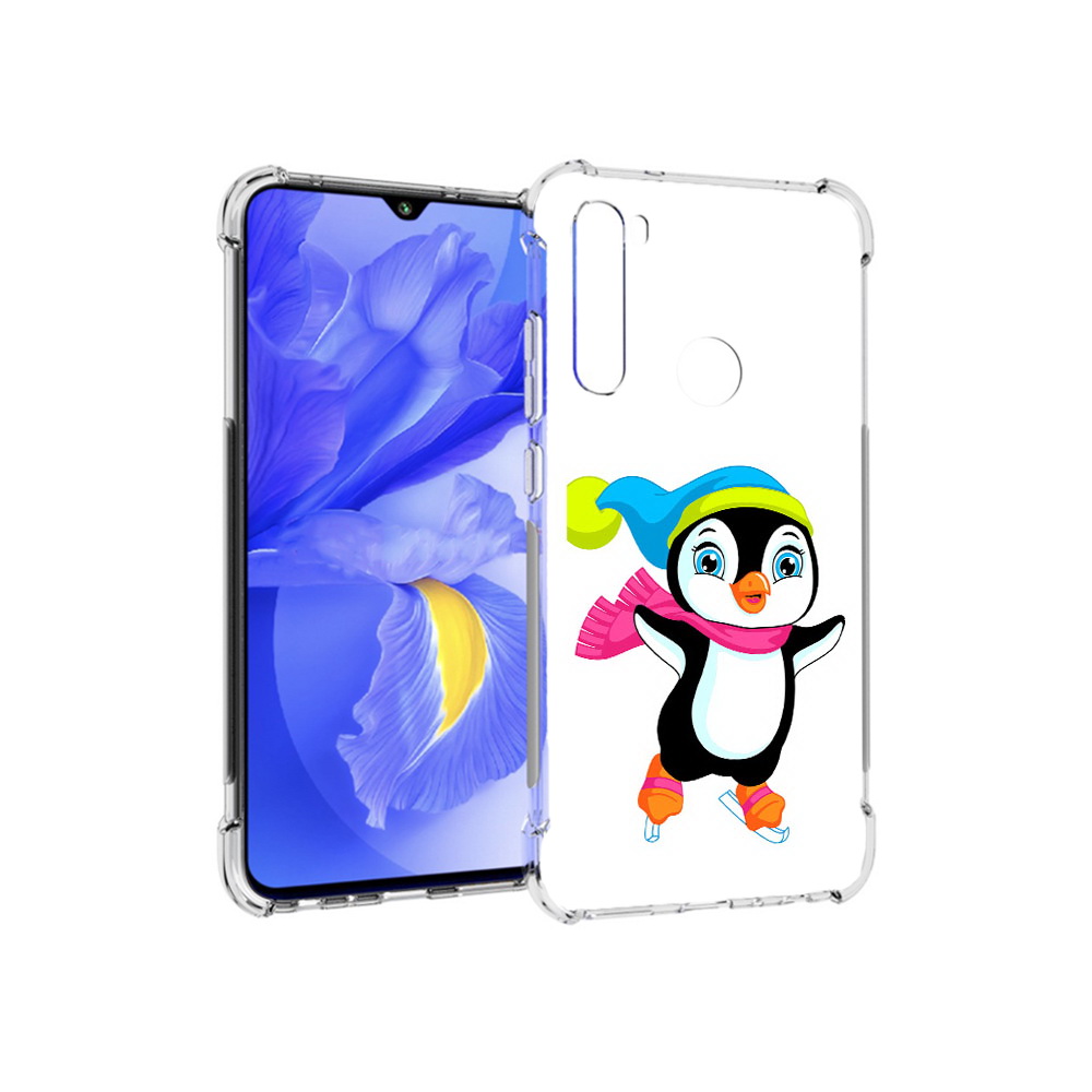 

Чехол MyPads Tocco для Xiaomi Redmi Note 8T пингвин на коньках (PT140720.278.540), Прозрачный, Tocco
