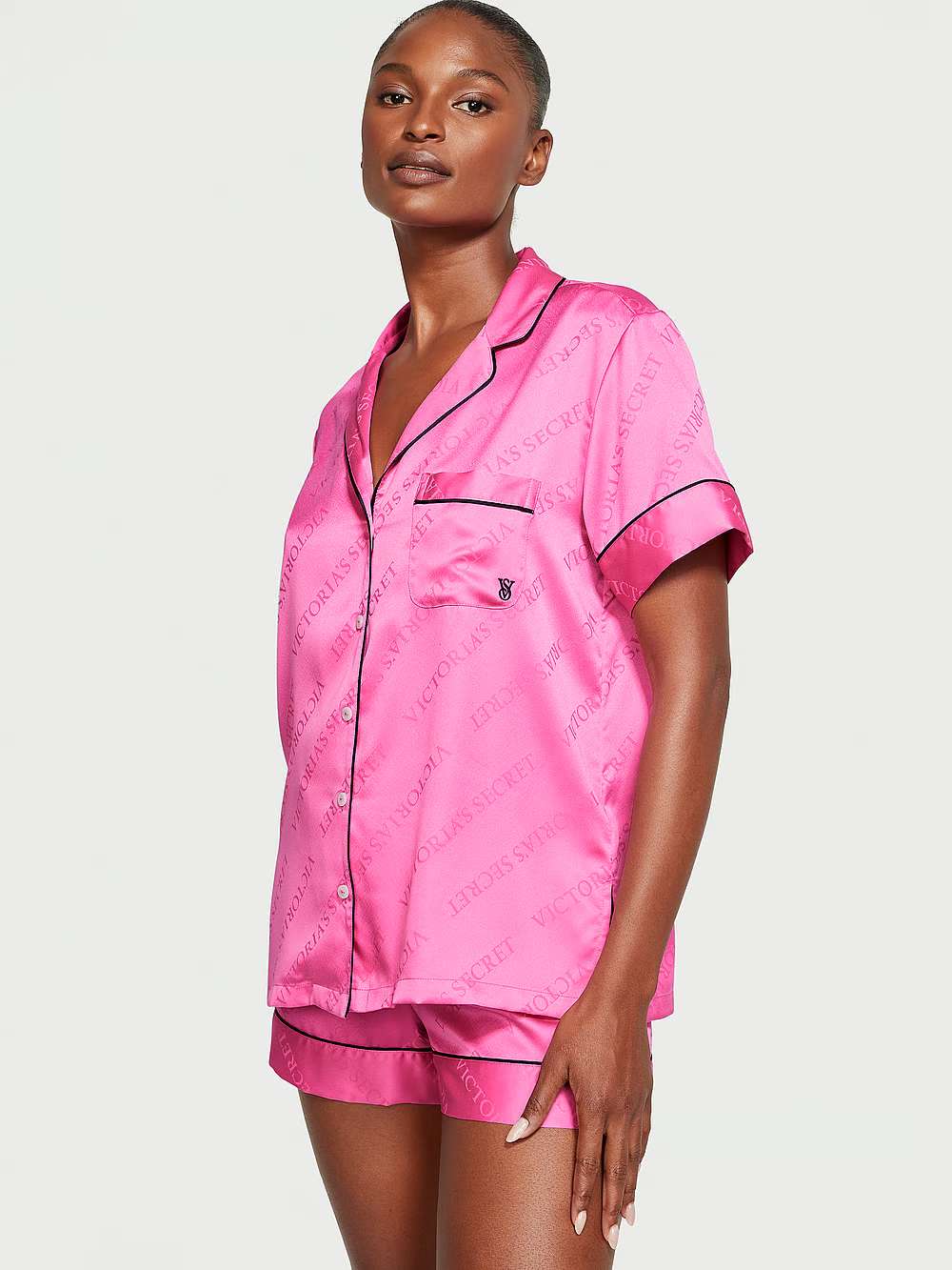 Пижама женская Victorias Secret 11220944 розовая S