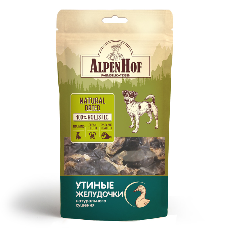 

Лакомство для собак AlpenHof утиные желудочки, 50 г, Лакомства для собак, лакомство, для собак, для животных, для питомца, утка, желудочки.