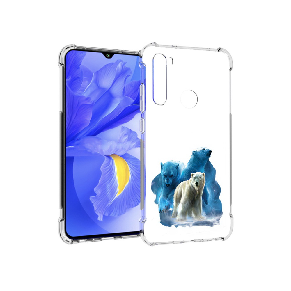 

Чехол MyPads Tocco для Xiaomi Redmi Note 8T полярный медведь (PT140720.278.549), Прозрачный, Tocco