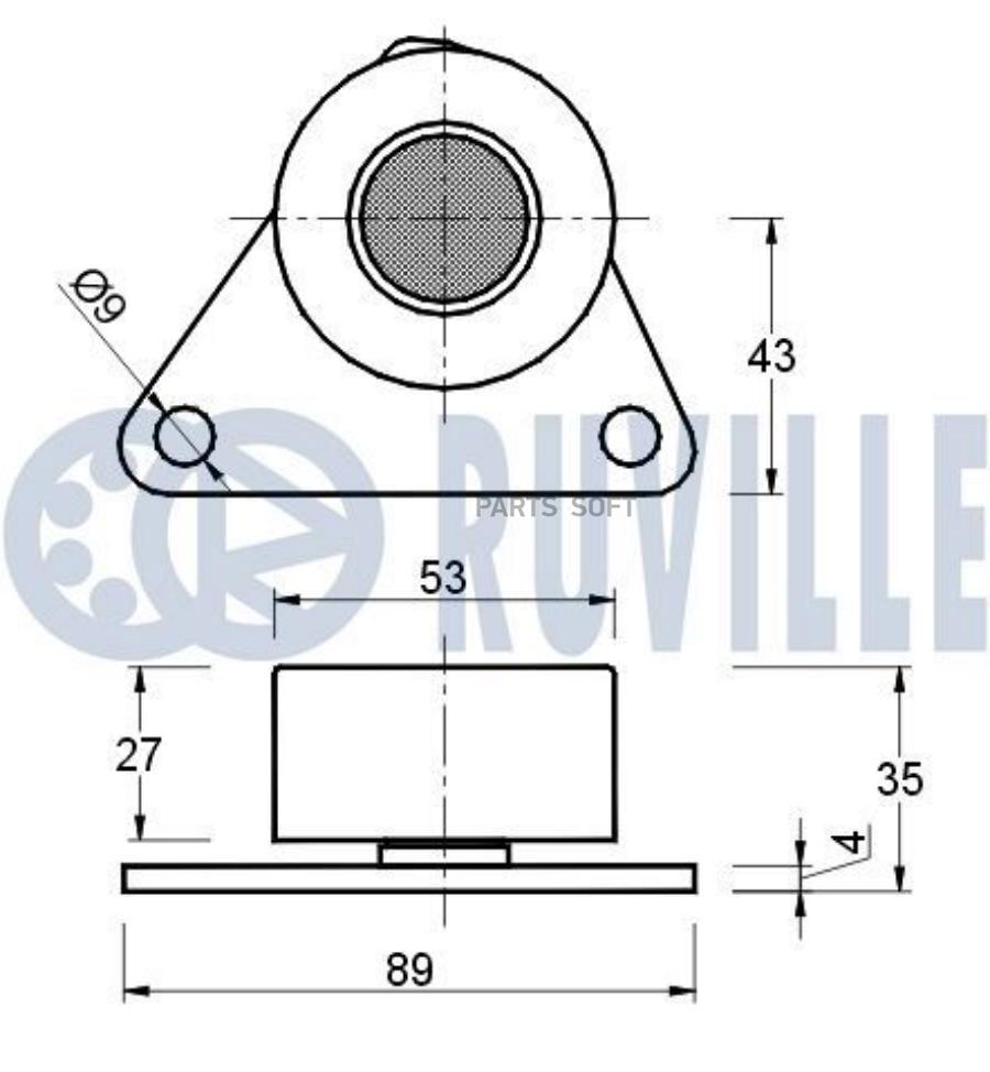 

Ролик Ремня Грм Volvo 850,C40,S40,C70,S70,V70,S80 Ruville арт. 541484