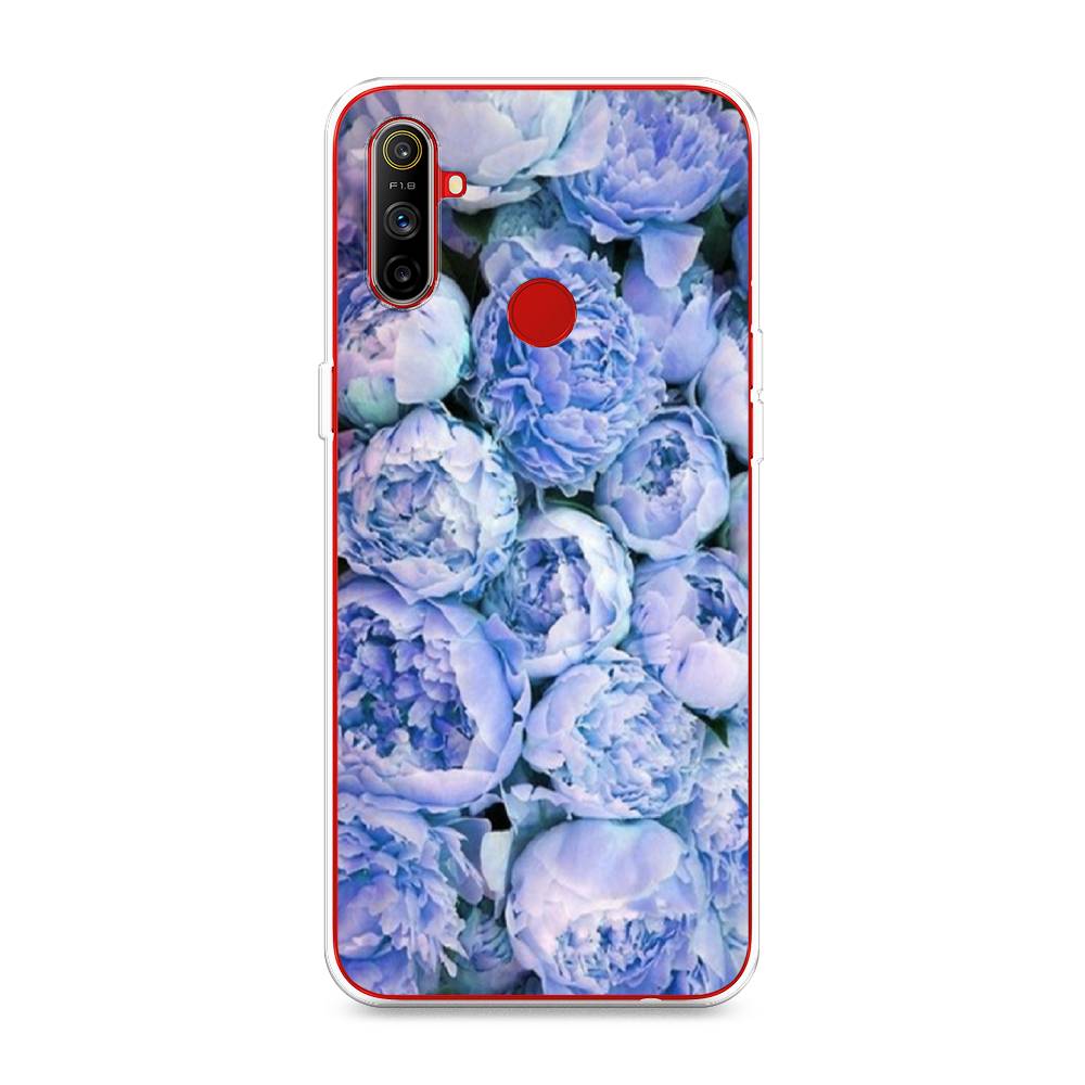 

Чехол Awog на Realme C3 "Пионы голубые", Разноцветный, 253050-8