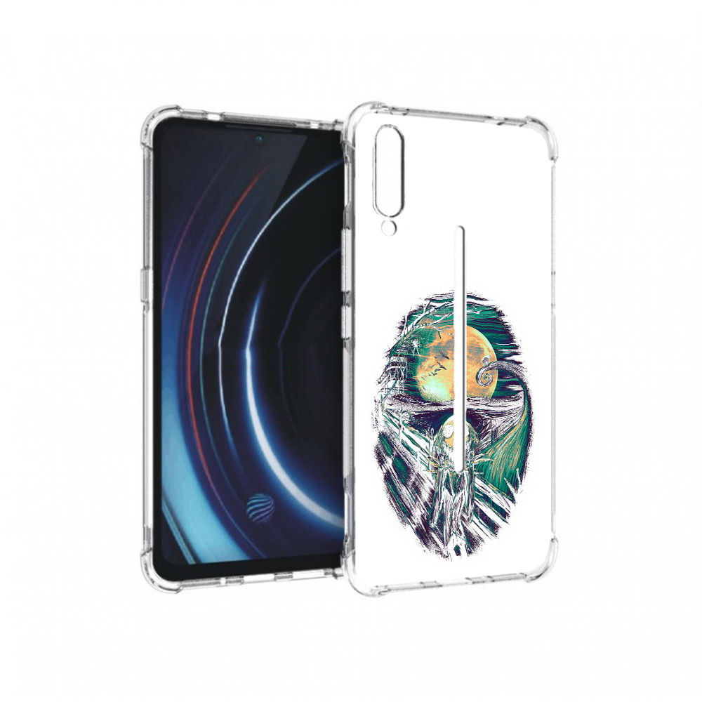

Чехол MyPads Tocco для Vivo iQOO зубастое существо абстракция (PT226955.389.370), Прозрачный, Tocco