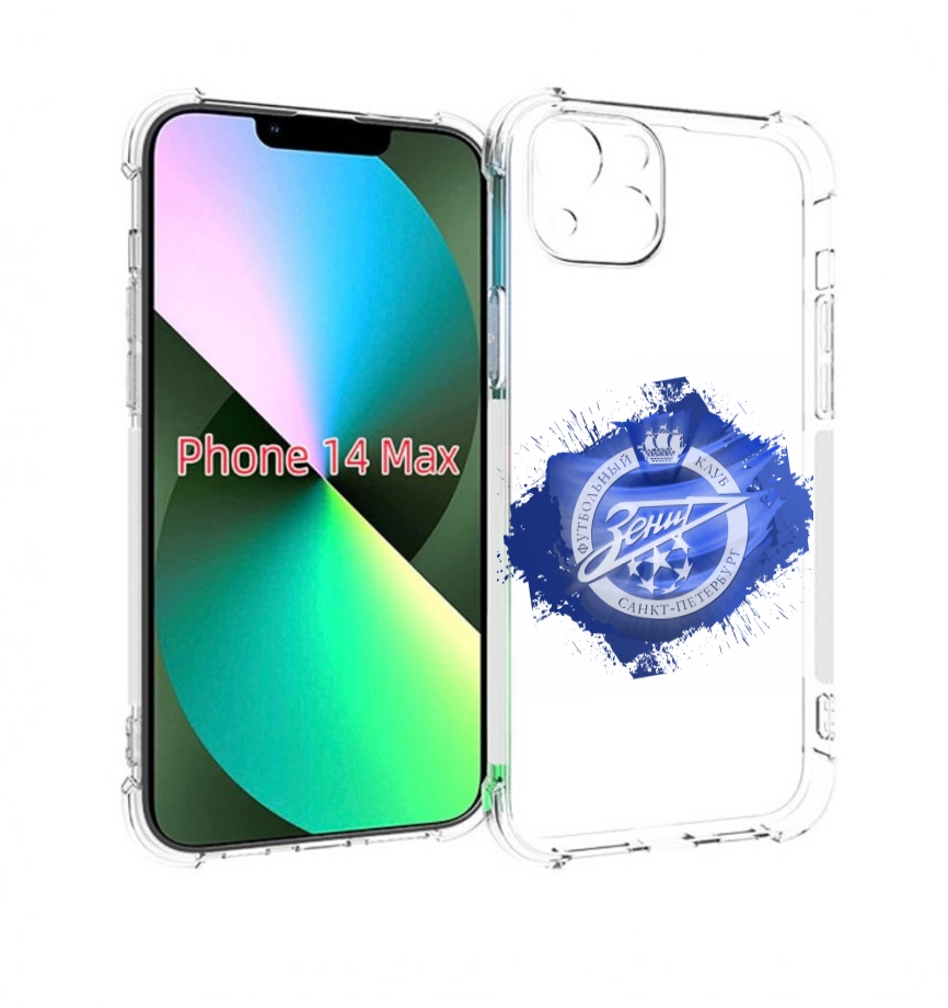 

Чехол MyPads фк зенит 1 мужской для iPhone 14 Plus (6.7), Прозрачный, Tocco