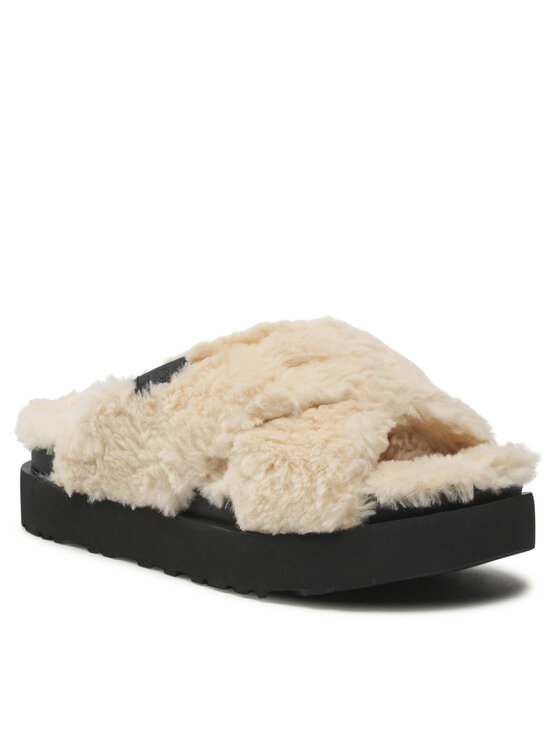 

Тапочки W Fuzz Sugar Cross Slide 1135131 Ugg бежевый 39 EU, W Fuzz Sugar Cross Slide 1135131