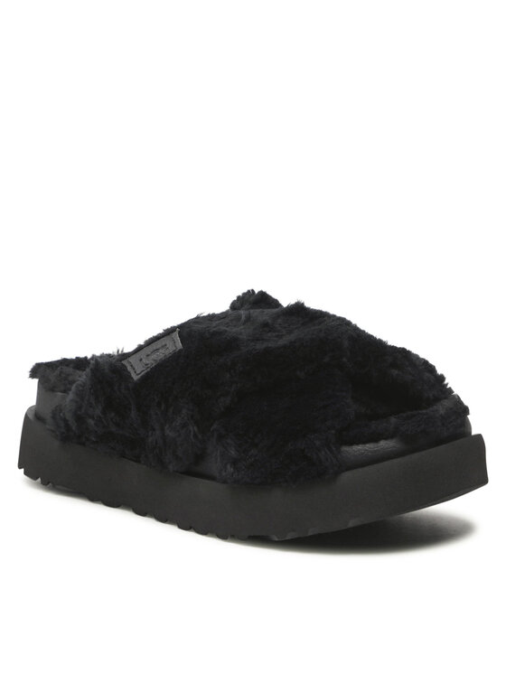 

Тапочки W Fuzz Sugar Cross Slide 1135131 Ugg Черный 39 EU, W Fuzz Sugar Cross Slide 1135131