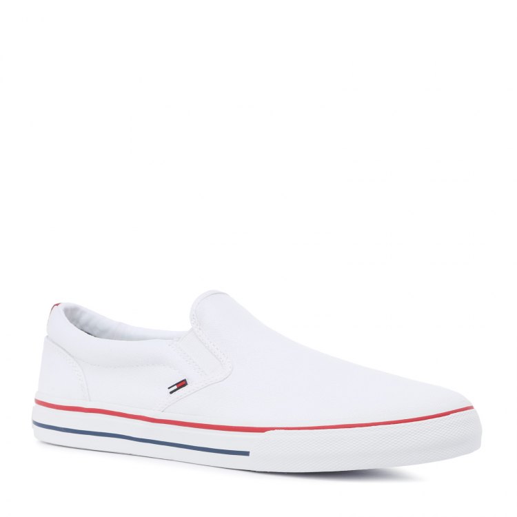 

Слипоны мужские Tommy Jeans EM0EM00002_2518393 белые 41 EU, EM0EM00002_2518393