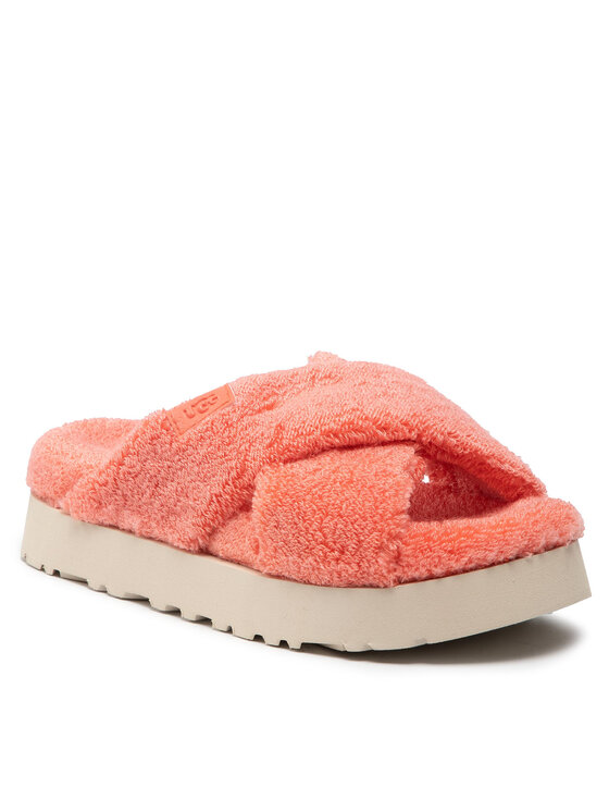 фото Тапочки w fuzz sugar terry cross slide 1126385 ugg оранжевый 36 eu