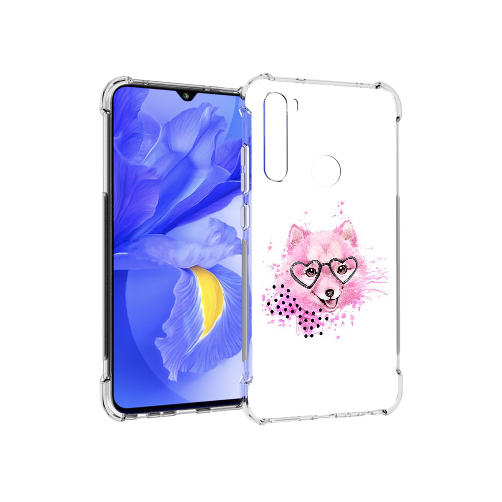 

Чехол MyPads Tocco для Xiaomi Redmi Note 8T розовый волченок (PT140720.278.585), Прозрачный, Tocco