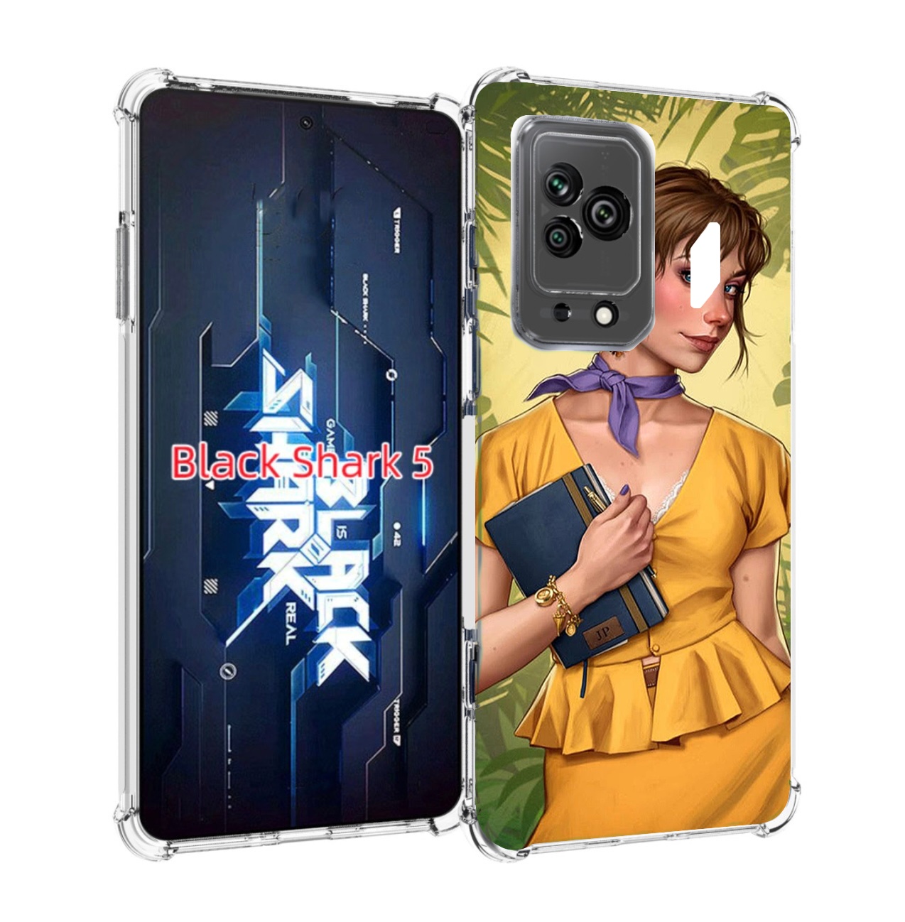 

Чехол MyPads девушка-в-зелени женский для Xiaomi Black Shark 5, Прозрачный, Tocco