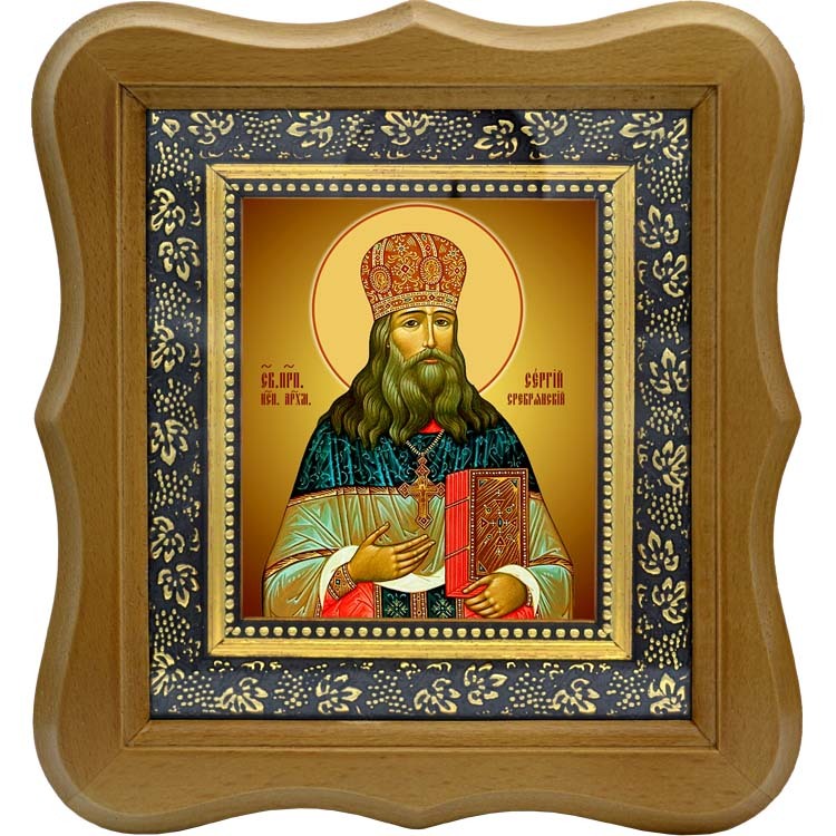 

Сергий Сребрянский, священноисповедник, архимандрит. Икона на холсте.