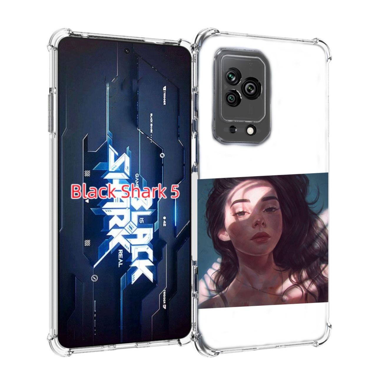 

Чехол MyPads девушка-в-лучах женский для Xiaomi Black Shark 5, Прозрачный, Tocco
