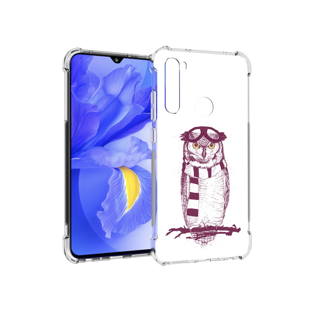 

Чехол MyPads Tocco для Xiaomi Redmi Note 8T сова-летчик (PT140720.278.612), Прозрачный, Tocco