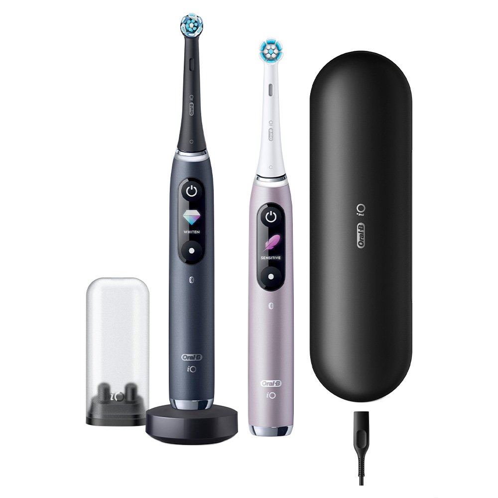 

Электрическая зубная щетка Braun Oral-B iO9 DUO черный, розовый, iO9 DUO