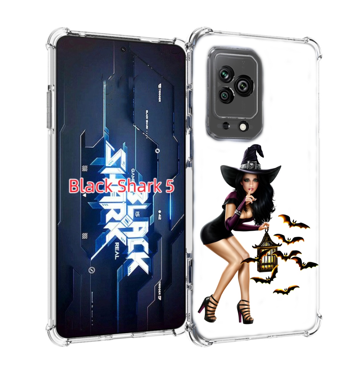 

Чехол MyPads девушка-ведьма женский для Xiaomi Black Shark 5, Прозрачный, Tocco