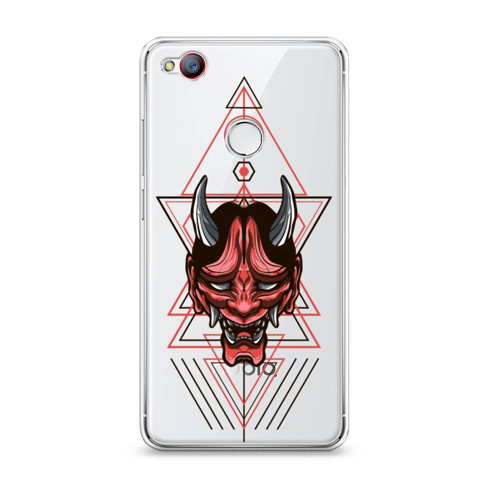 

Чехол на ZTE Nubia Z11 Mini "Hanya Oni mask", Серый;красный;черный, 131550-4