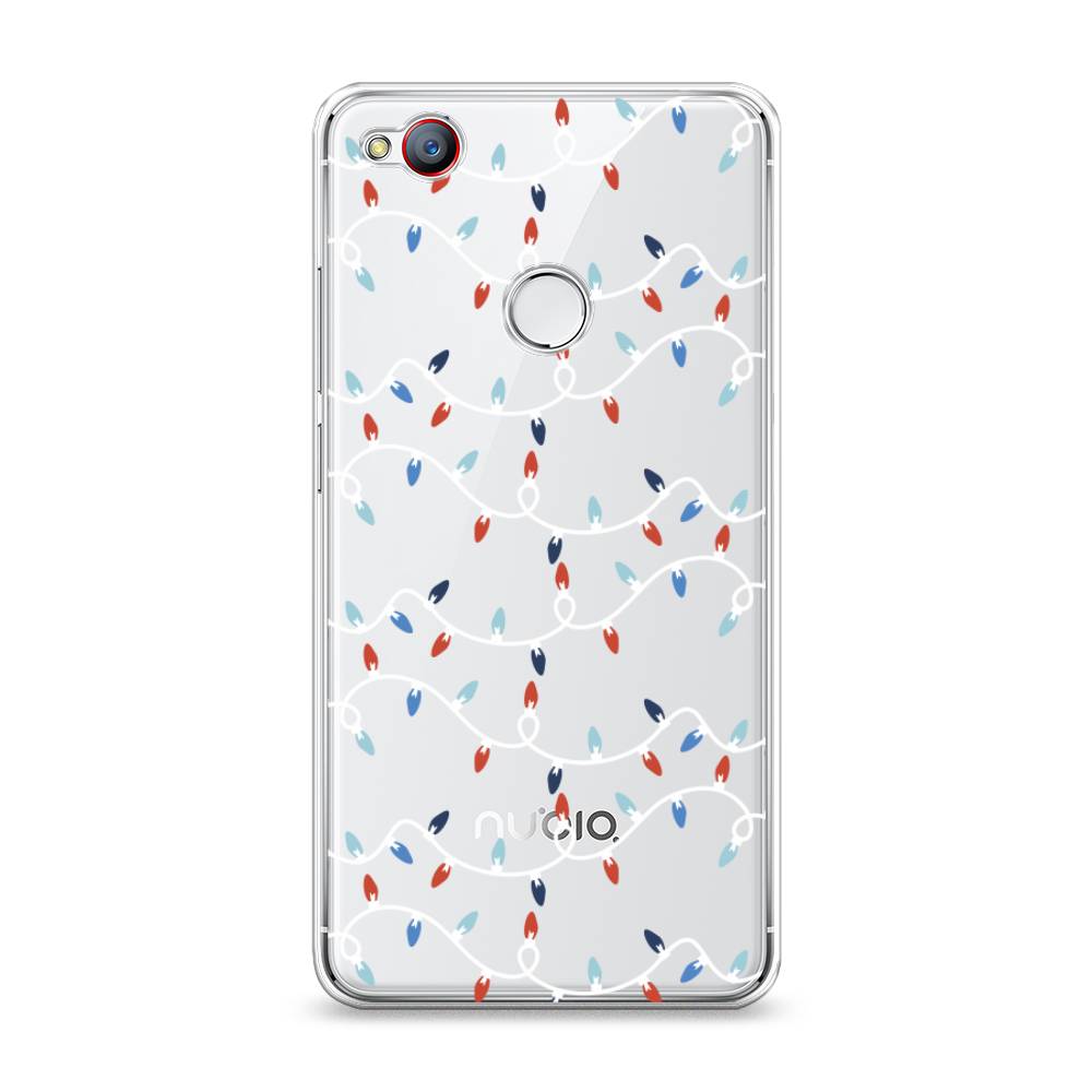 

Чехол на ZTE Nubia Z11 Mini "Разноцветная гирлянда", Белый;красный;синий, 131550-5