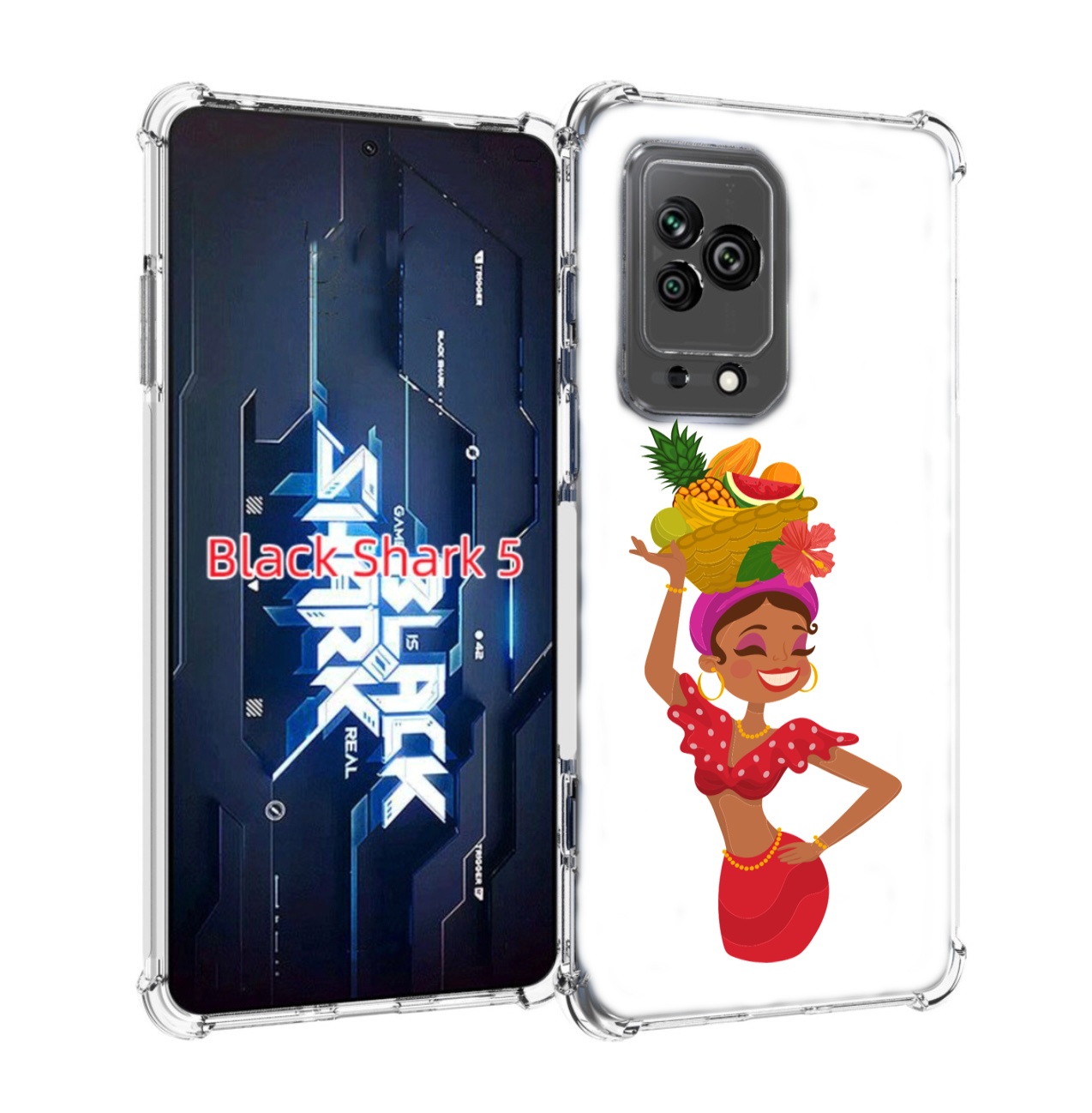 Чехол MyPads девушка-мулатка для Xiaomi Black Shark 5 Tocco