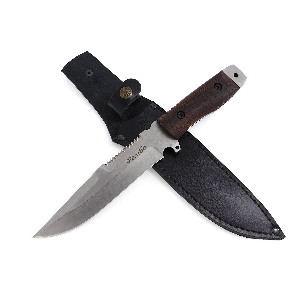 Туристический охотничий тактический нож Легионер Рембо, сталь AUS8, рукоять венге