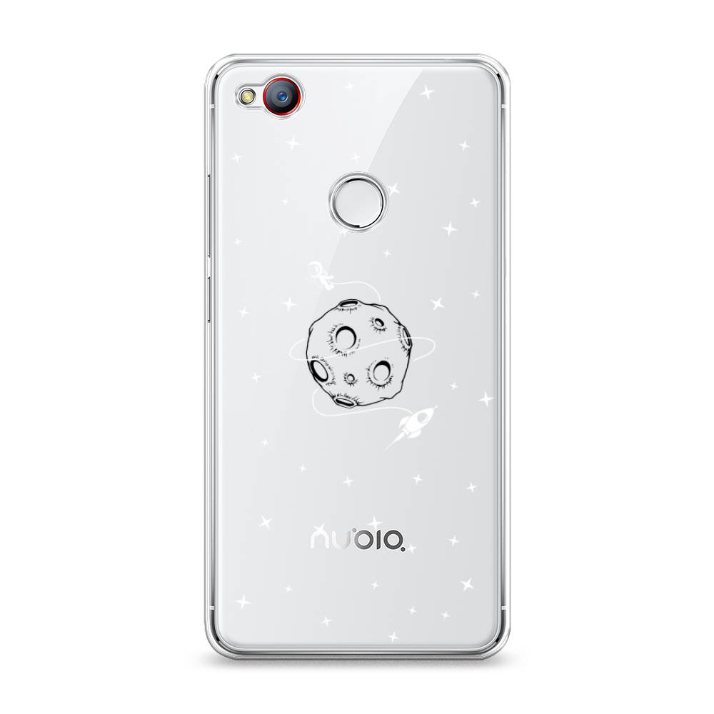 

Чехол на ZTE Nubia Z11 Mini "Полет вокруг луны", Белый;серый;черный, 131550-2