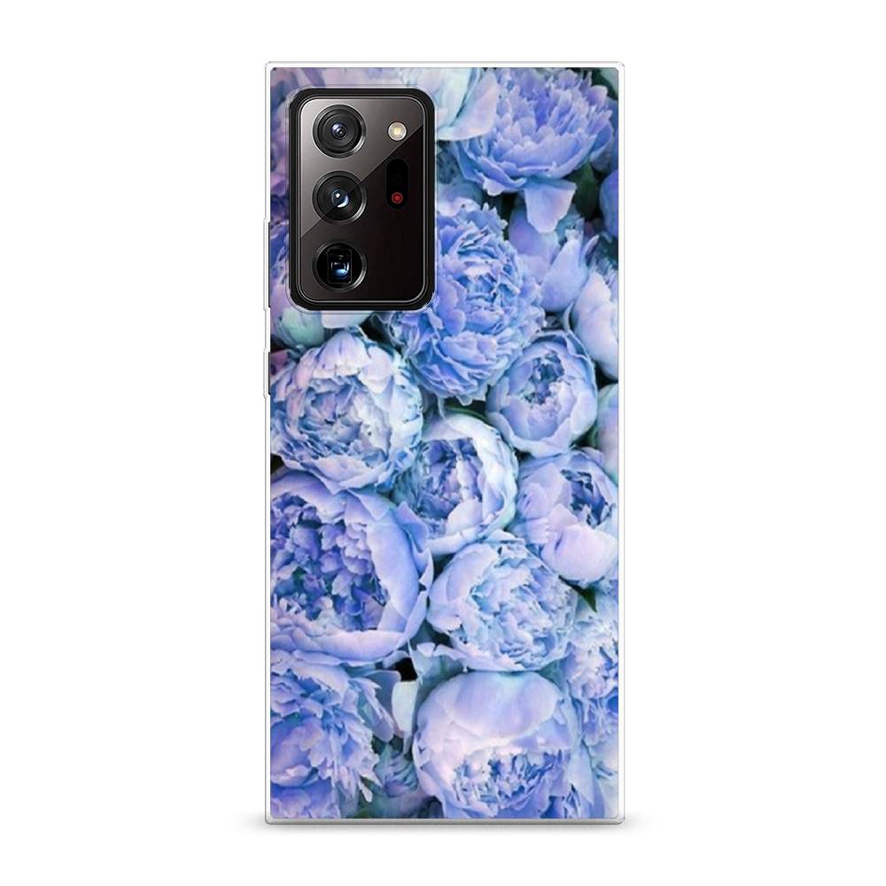 

Чехол Awog на Samsung Galaxy Note 20 Ultra / Самсунг Note 20 Ultra "Пионы голубые", Разноцветный, 2101050-8