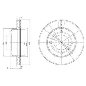 

Диск Тормозной Передний Toyota Corolla E10-E11 Bg2891 Delphi Bg2891