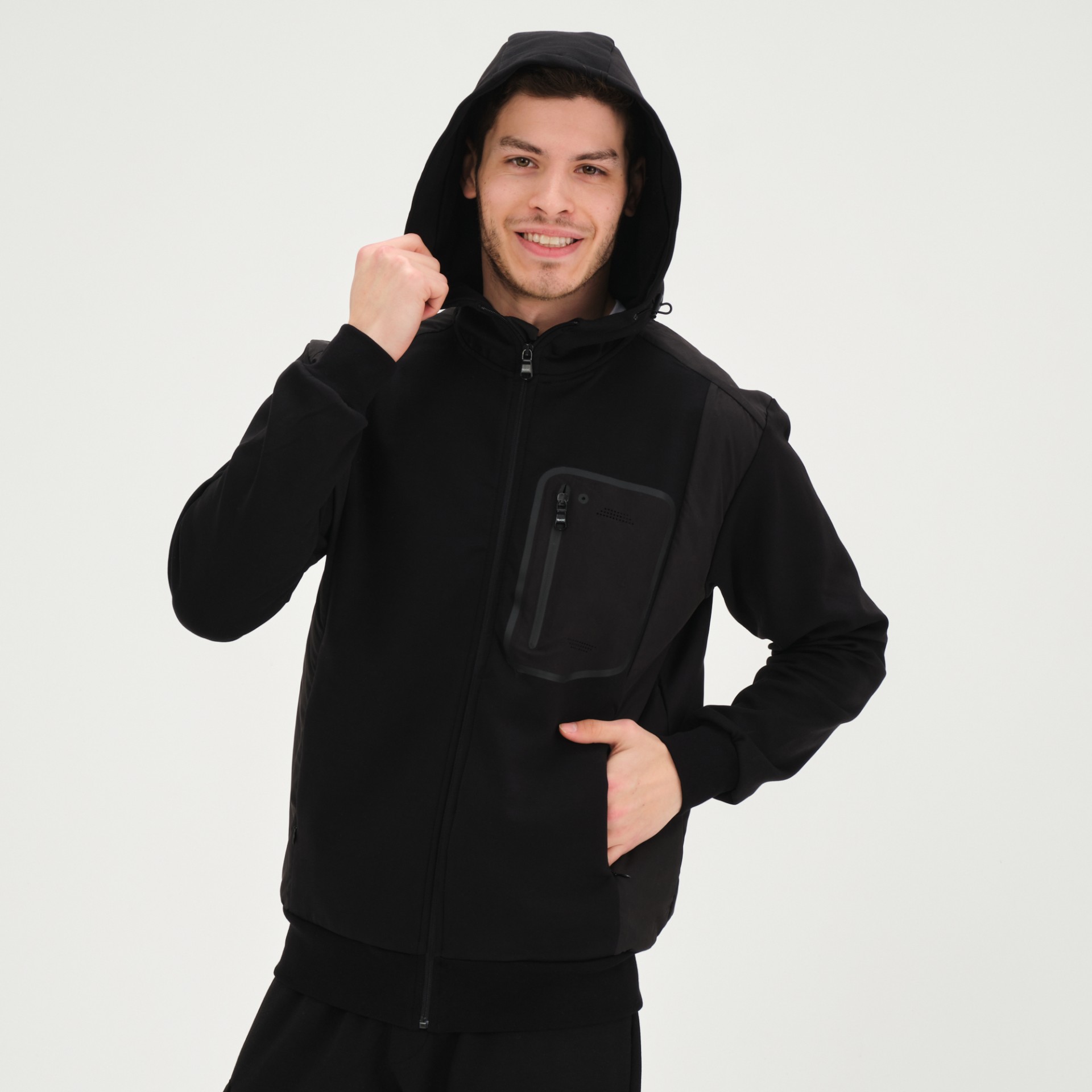 

Худи мужское Tbasic 166 черное XL (доставка из-за рубежа), Черный, 166