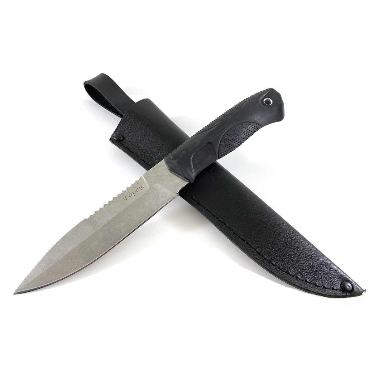 Туристический охотничий нож Легионер Горец, сталь AUS8, рукоять эластрон