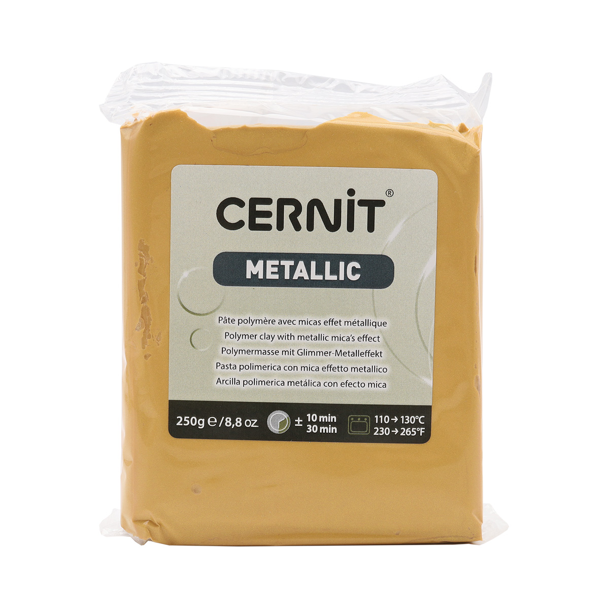 

CE0870250 Пластика полимерная запекаемая apos;Cernit METALLICapos; 250 гр. (050 золото), Желтый, 7736745