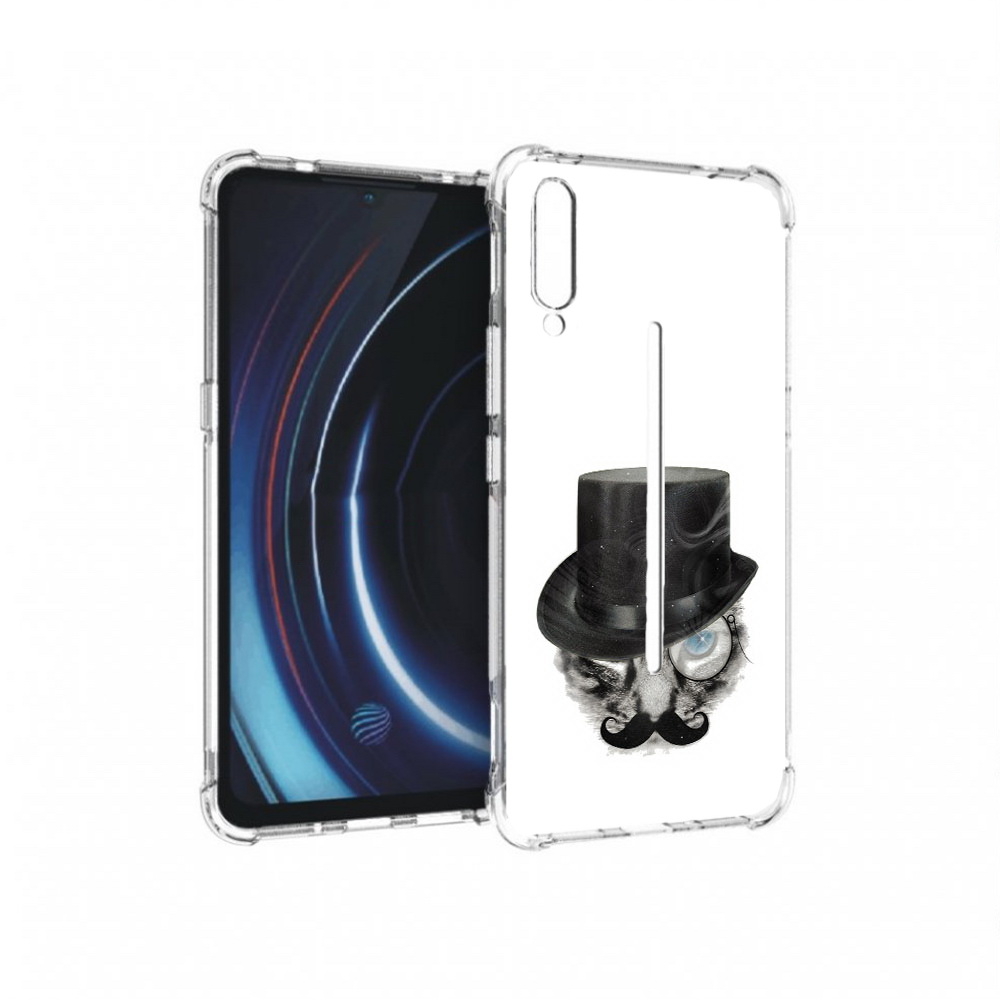 

Чехол MyPads Tocco для Vivo iQOO интелегентный кот (PT226955.389.378), Прозрачный, Tocco