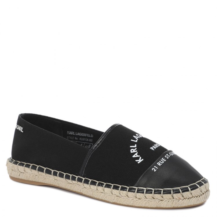 

Эспадрильи женские Karl Lagerfeld KL80108_2519023 черные 37 EU, KL80108_2519023
