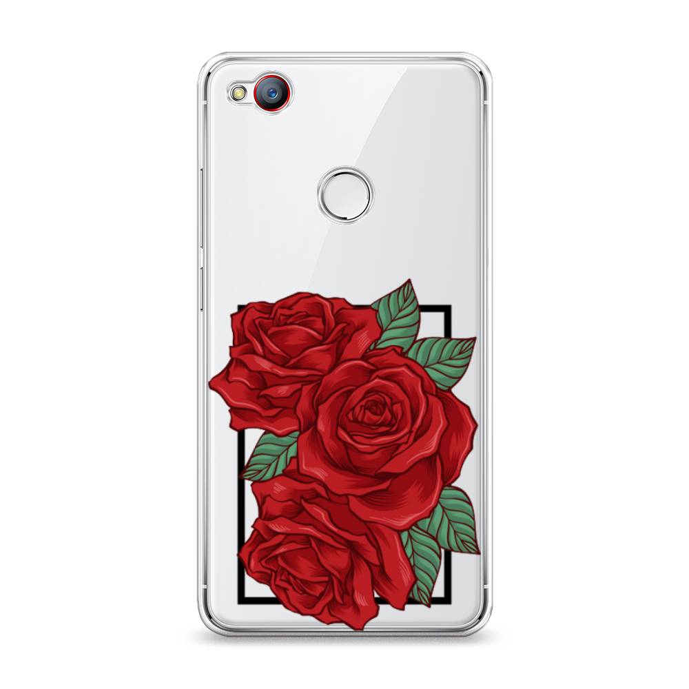 

Чехол на ZTE Nubia Z11 Mini "Три алые розы", Красный, 131550-2