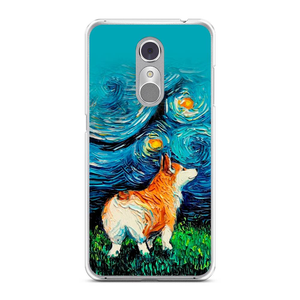 

Чехол на ZTE Blade A910 "Корги звёздная ночь", Коричневый;белый;зеленый, 131850-1