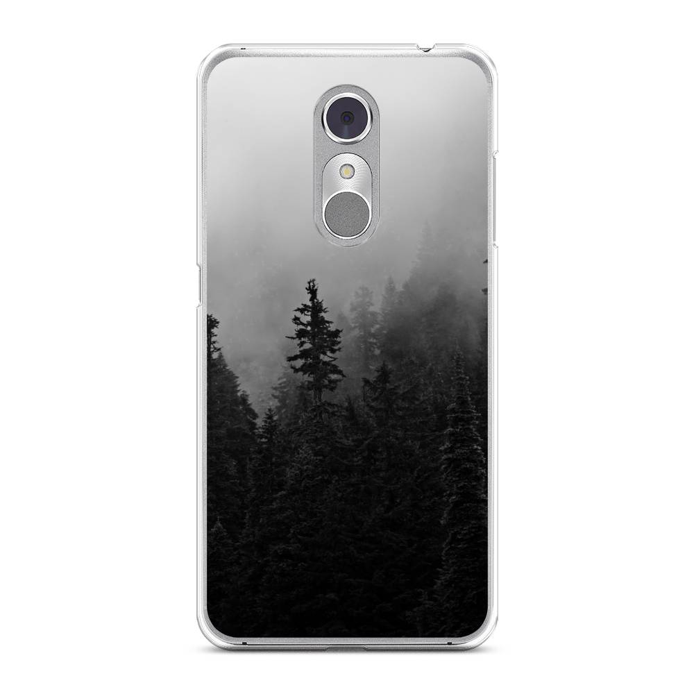 

Чехол на ZTE Blade A910 "Туманный лес", Серый;черный, 131850-2
