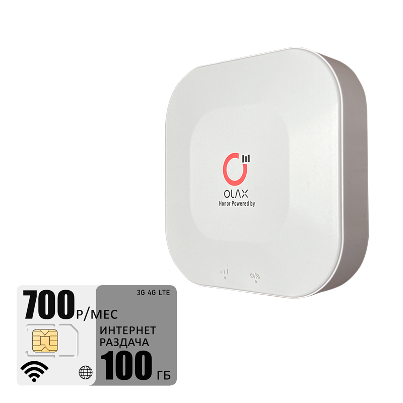 

Wi-Fi роутер Olax mt30 (olaxMT30-tele2-100gb-pro-sb), Белый, mt30