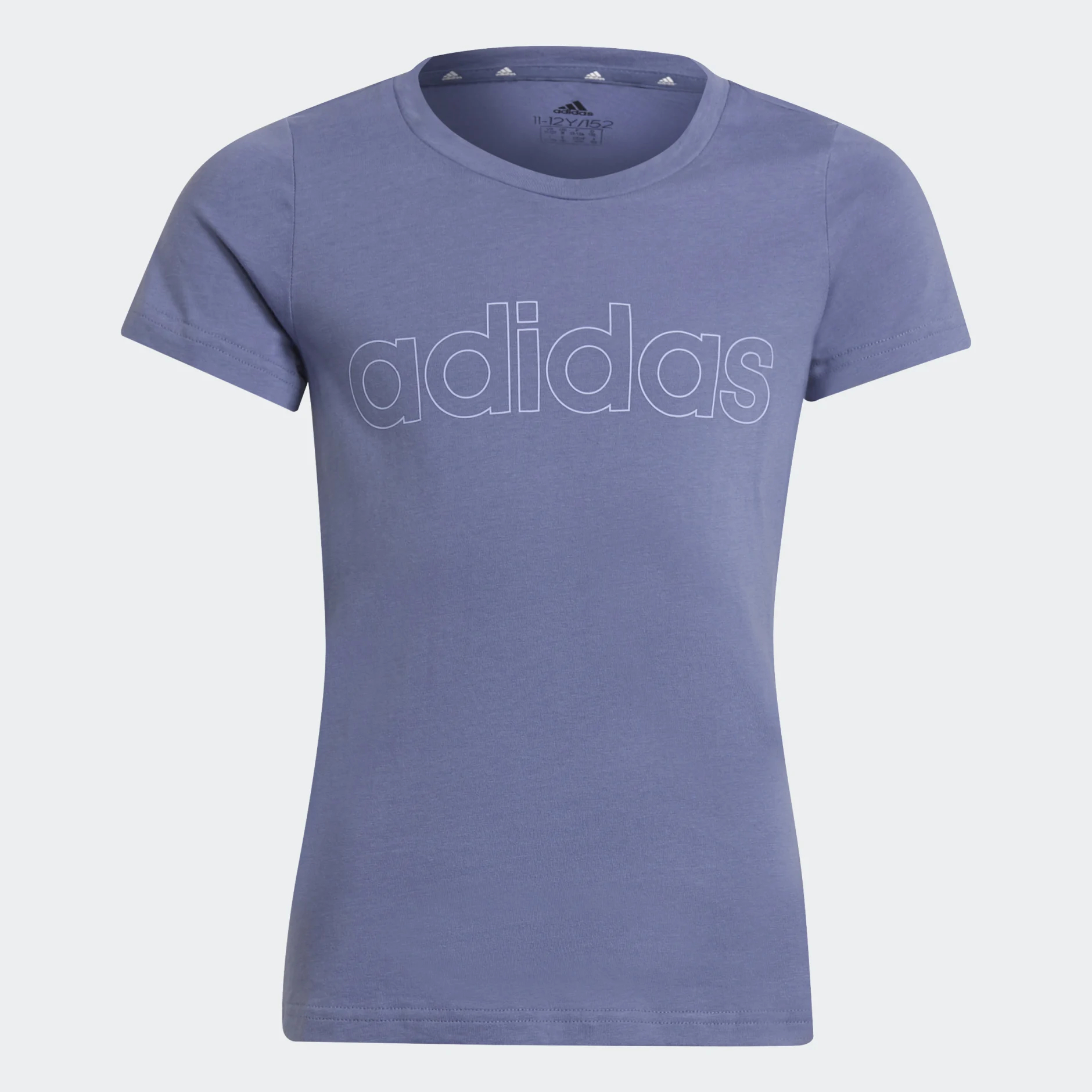 Футболка детская для девочек Adidas G Lin T GS0189 фиолетовая 140