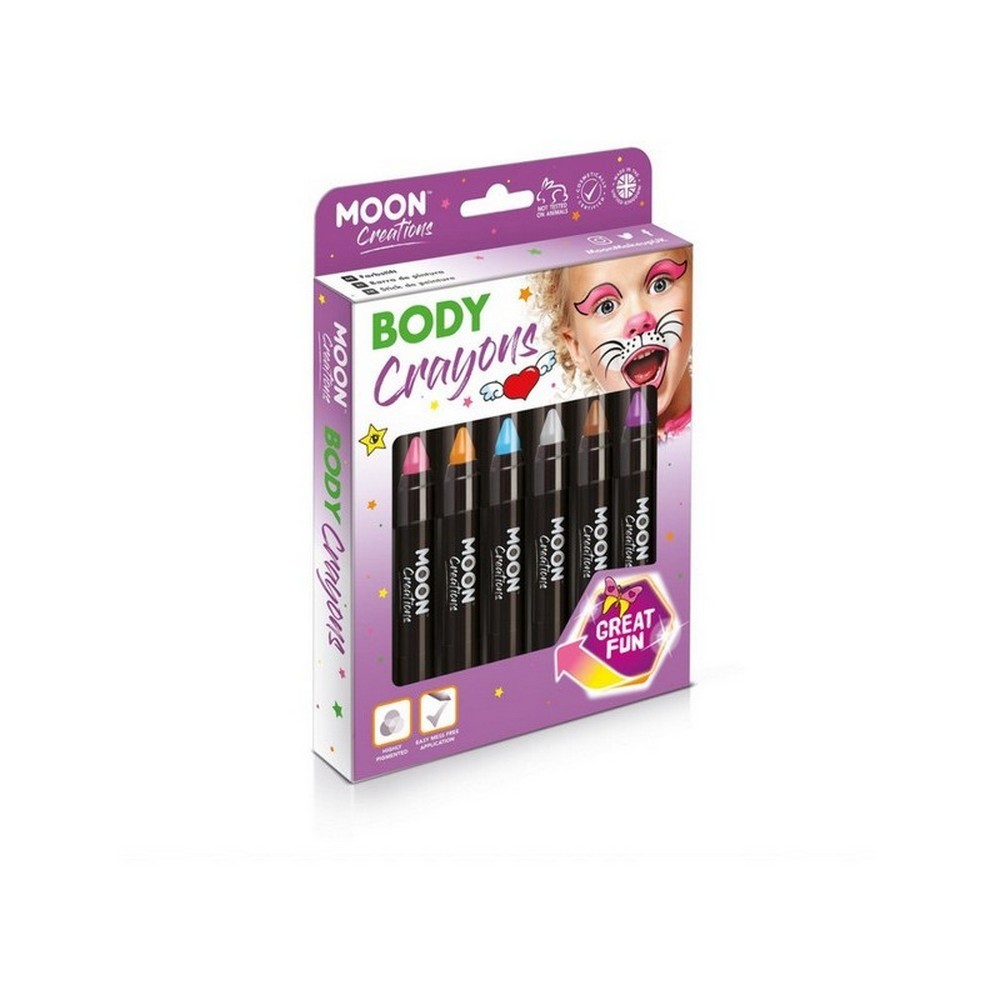 

Moon Creations Body Crayons, Assorted, Разноцветный