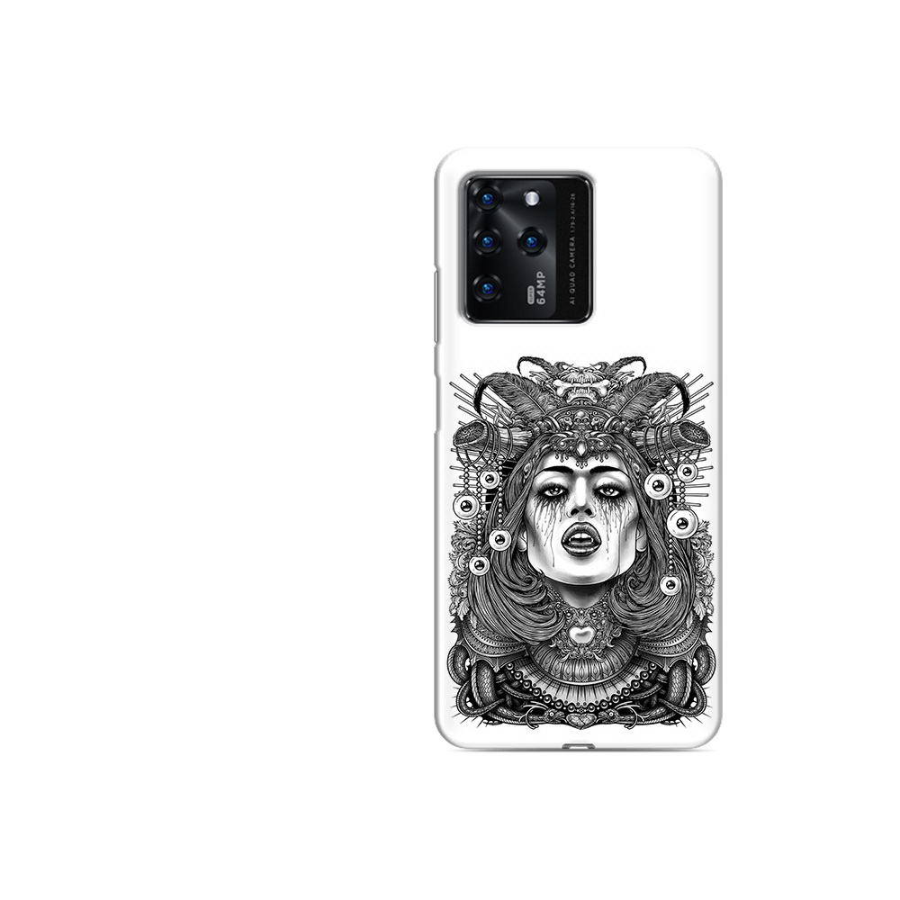 

Чехол MyPads Tocco для ZTE V30 портрет девушки черно белый (PT226947.476.551), Прозрачный, Tocco