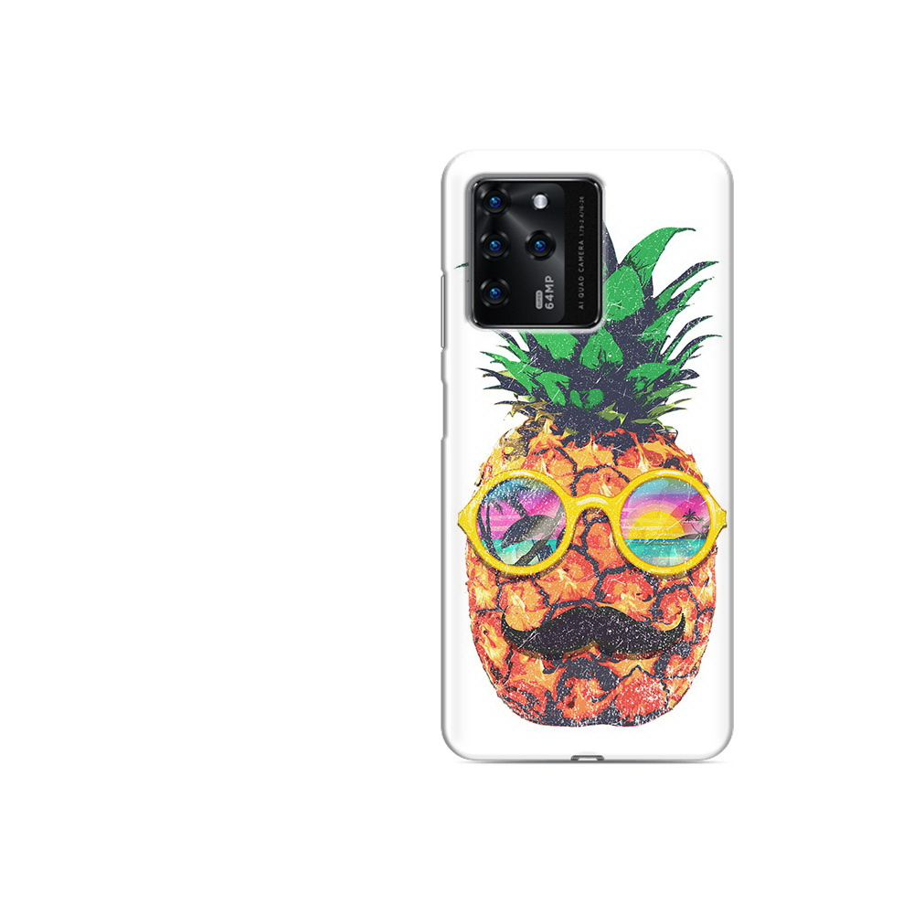 

Чехол MyPads Tocco для ZTE V30 прикольный ананас с лицом (PT226947.476.556), Прозрачный, Tocco