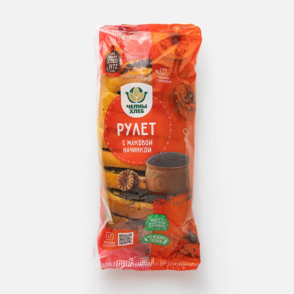 

Рулет Челны-Хлеб с маком 200 г