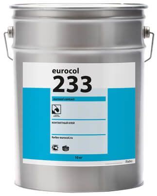 FORBO EUROCOL 233 Eurosol Contact клей для ПВХ покрытий янтарный (10кг)