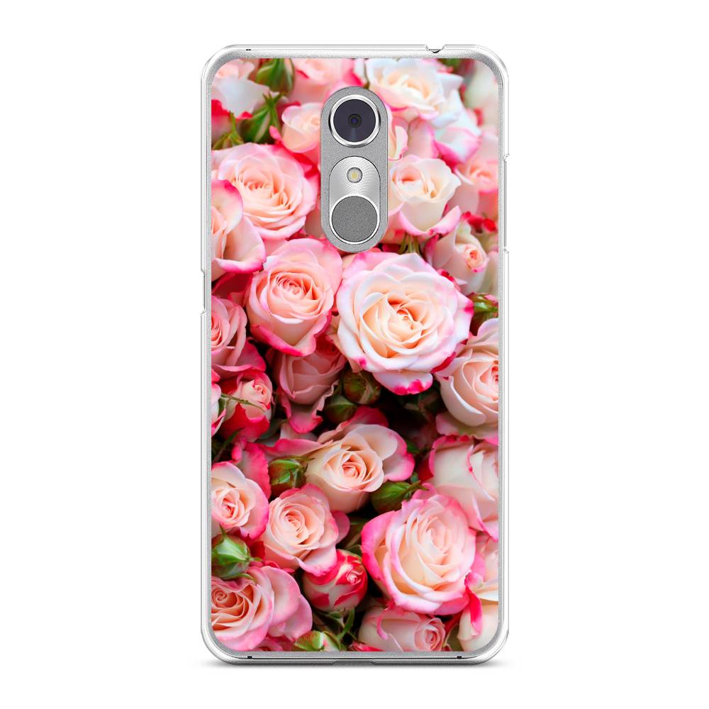 

Чехол на ZTE Blade A910 "Много роз", Розовый, 131850-2