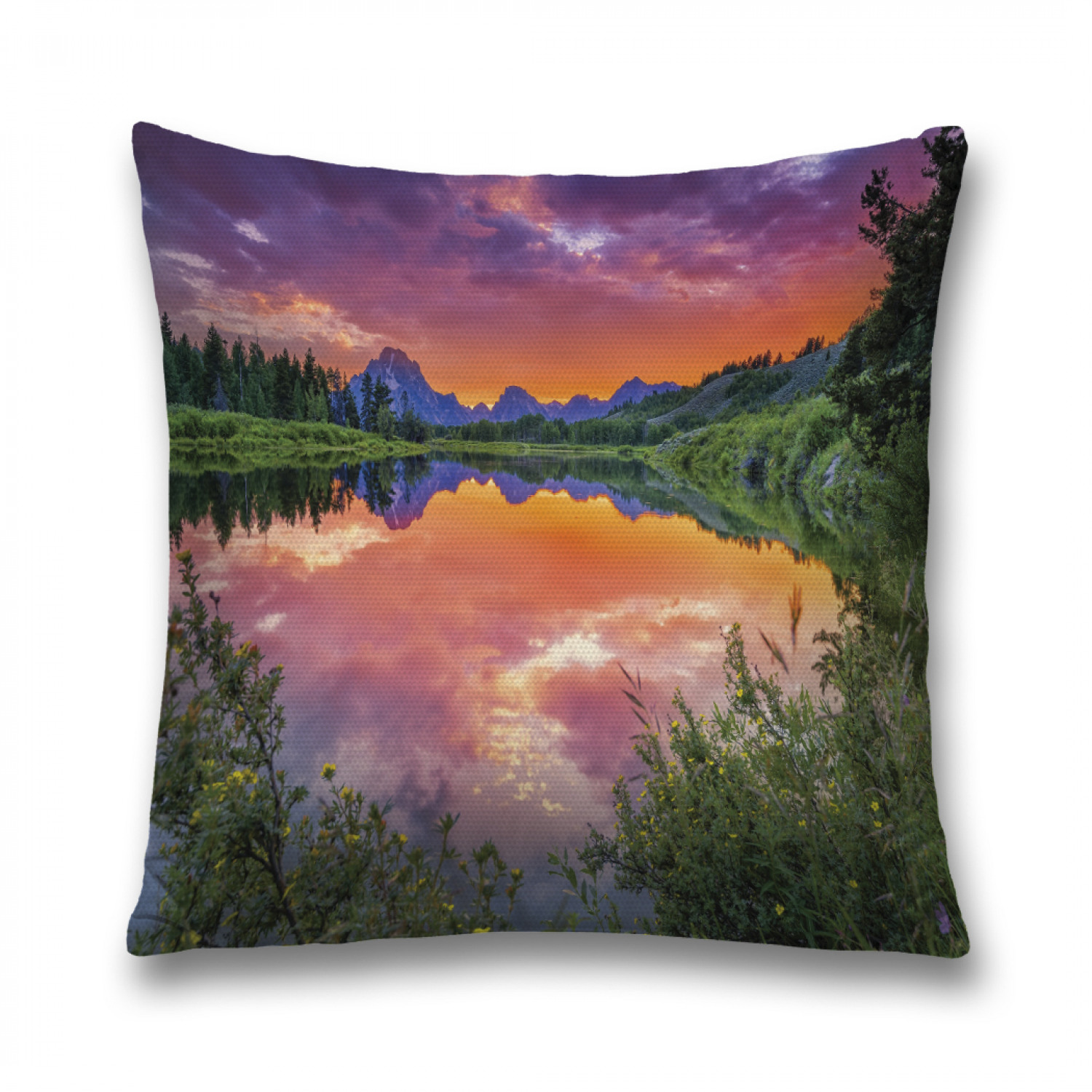 

Наволочка декоративная JoyArty "Небесное озеро" на молнии, 45x45 см, Фиолетовый, Небесное озеро