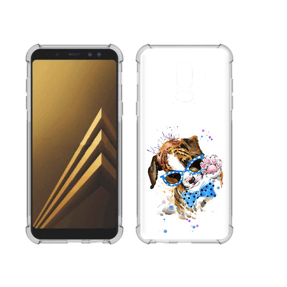 

Чехол MyPads Tocco для Samsung Galaxy A6+ (2018) лапочка (PT111520.594.434), Прозрачный, Tocco