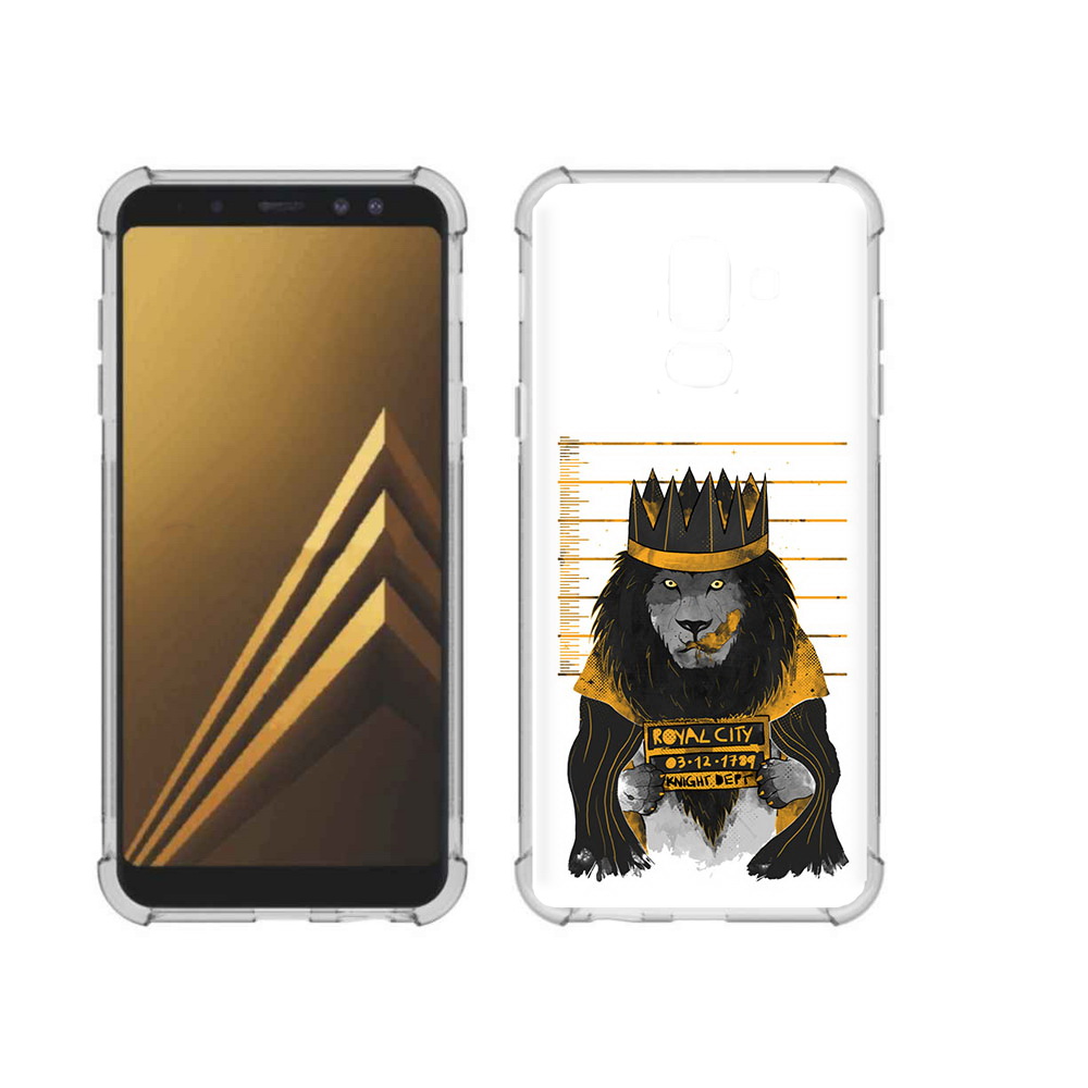 

Чехол MyPads Tocco для Samsung Galaxy A6+ (2018) лев в законе (PT111520.594.435), Прозрачный, Tocco