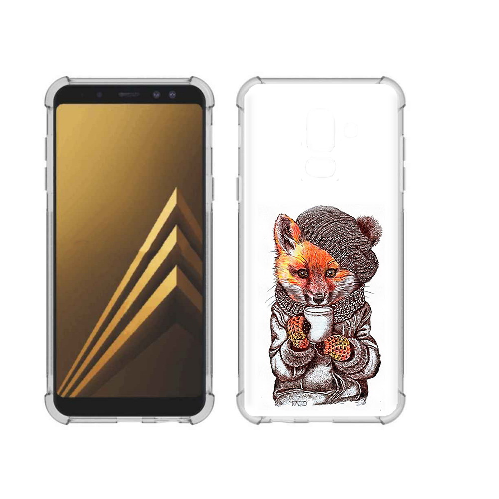 

Чехол MyPads Tocco для Samsung Galaxy A6+ (2018) лиса в шапке (PT111520.594.437), Tocco