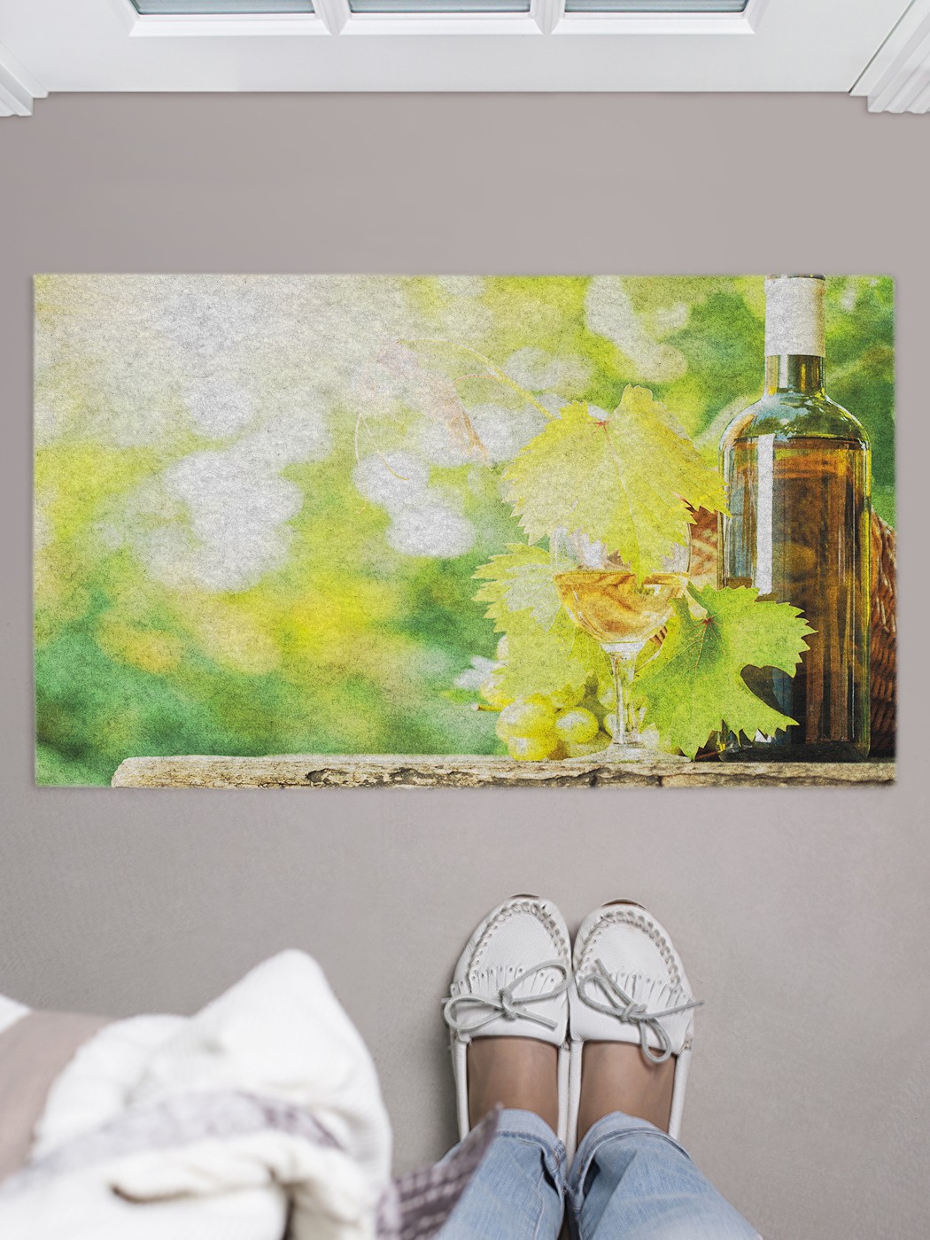 

Придверный коврик в прихожую для обуви, на резиновой основе, 75x45 см door_38330 JoyArty