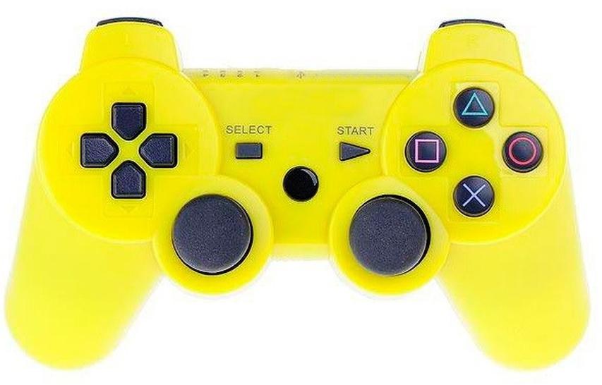 Геймпад беспроводной DualShock 3 Wireless Controller (Желтый) (PS3) (OEM) (Не оригинал)